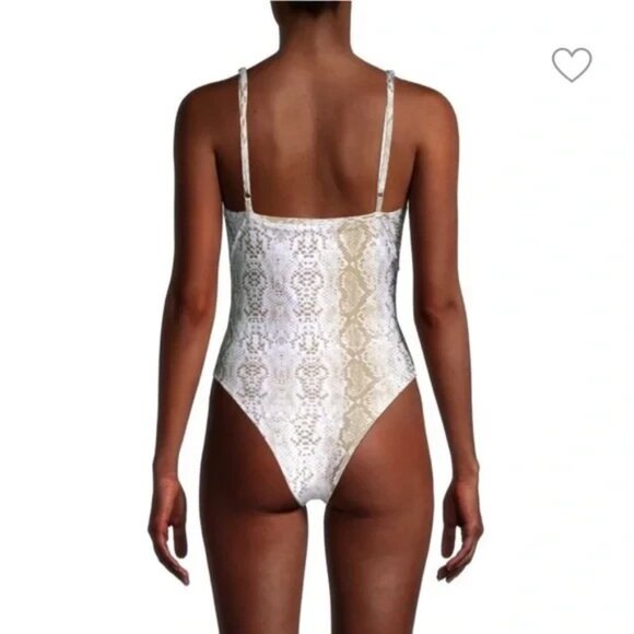 Ramy Brook Costa One Piece Swimsuit Size Large Snake Print NEW - Picture 3 of 3